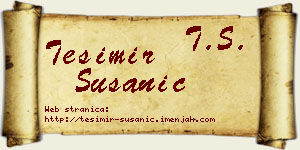 Tešimir Susanić vizit kartica